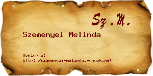 Szemenyei Melinda névjegykártya